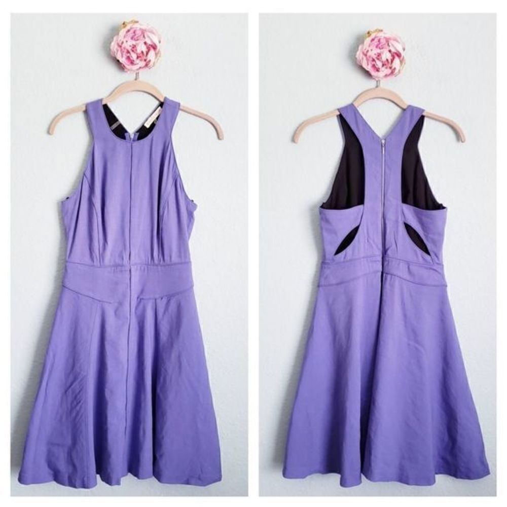 Rebecca Taylor‎ Purple Fit And Flare Dress